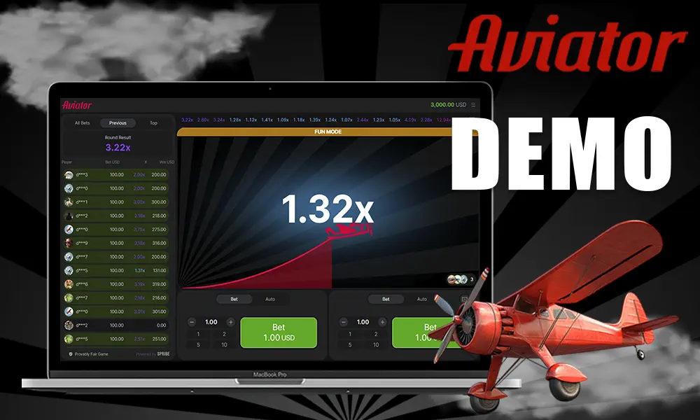 Information about the demo version of the online game Aviator